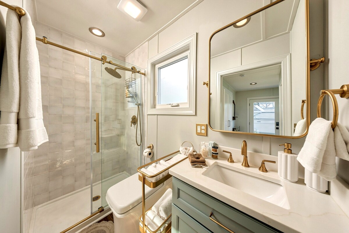 Second bathroom vanity and shower
