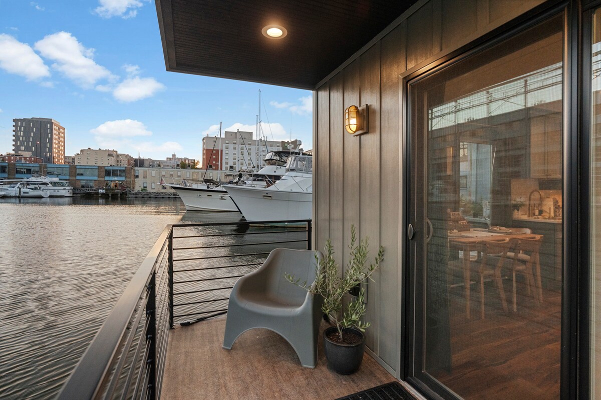 Side deck looking out over the river